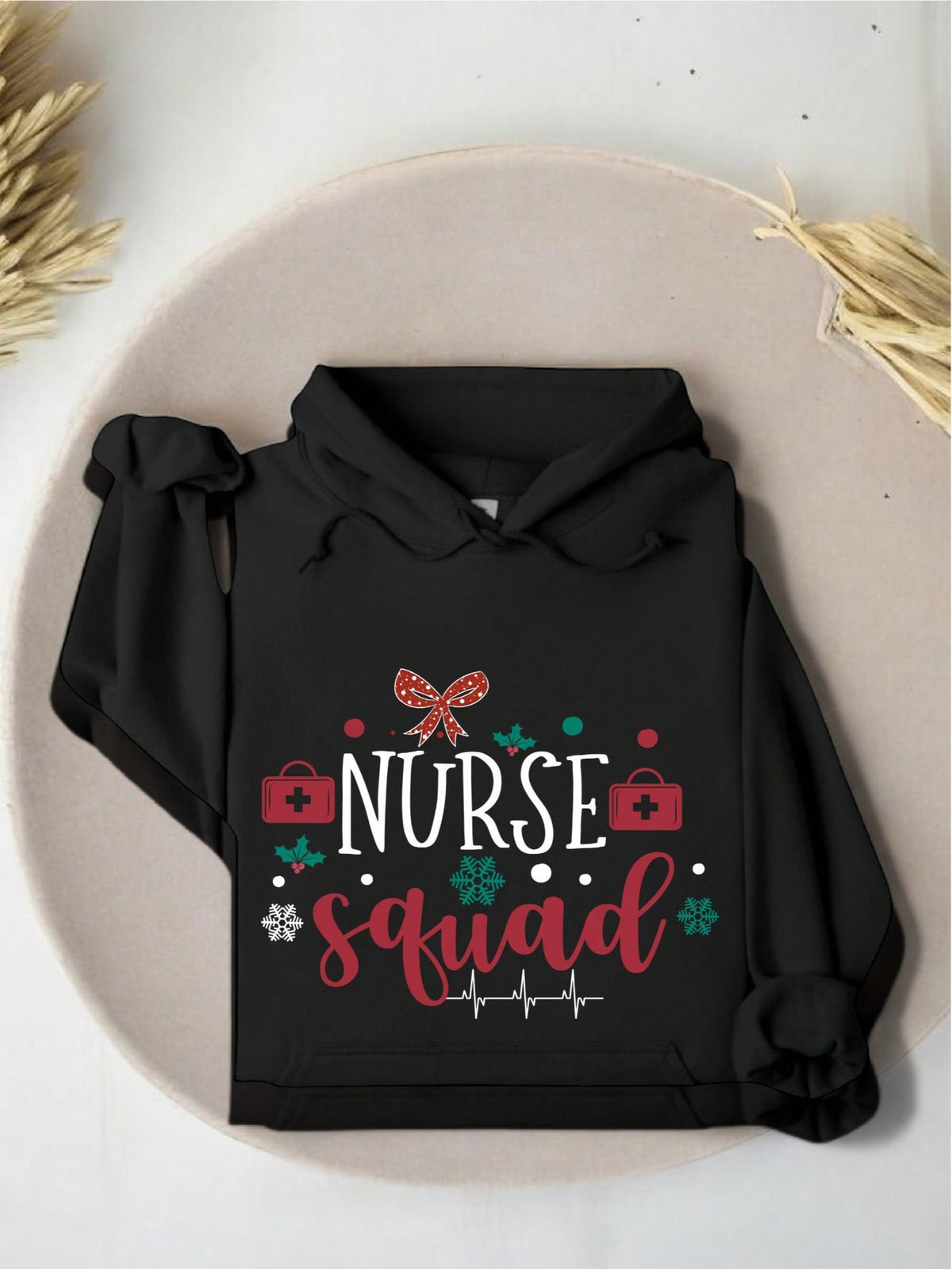Coquette Nurse Crew Xmas Hoodie