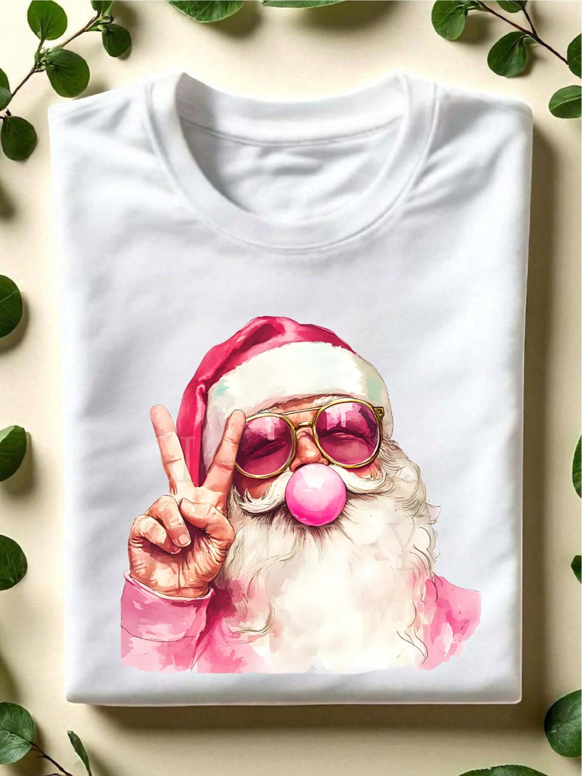 Santa Blowing Bubble T-Shirt