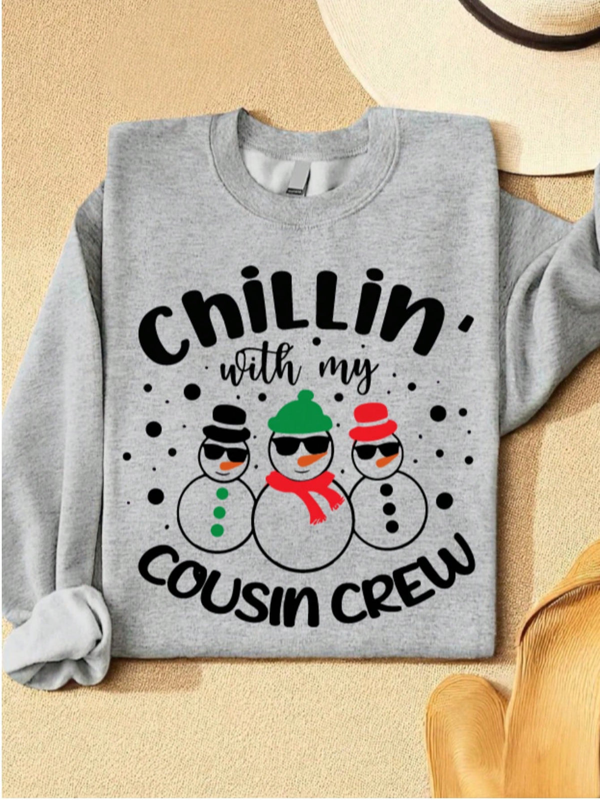 Chillin With My Cousin Crew Christmas Sweatshirt