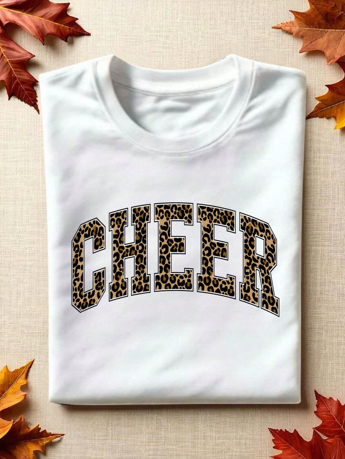 Cheer Leopard Print T-Shirt
