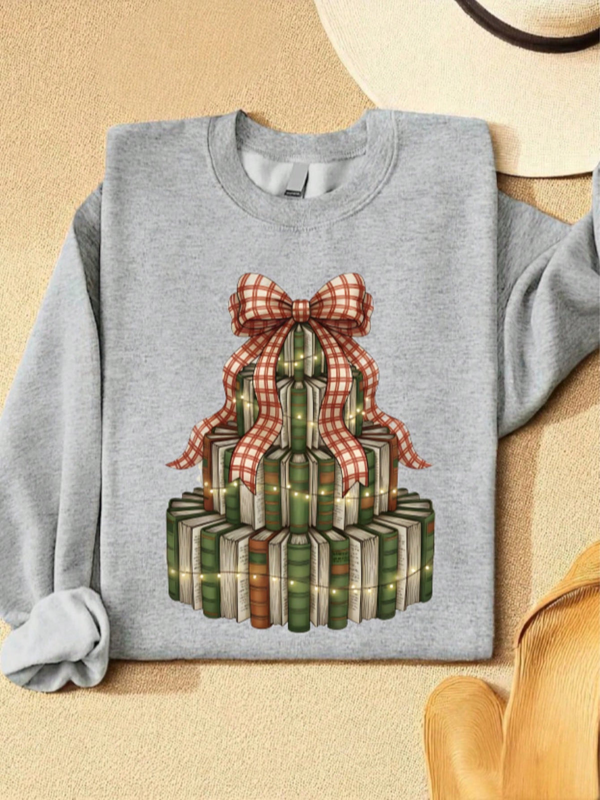 Christmas Tree Book Sweatshirt