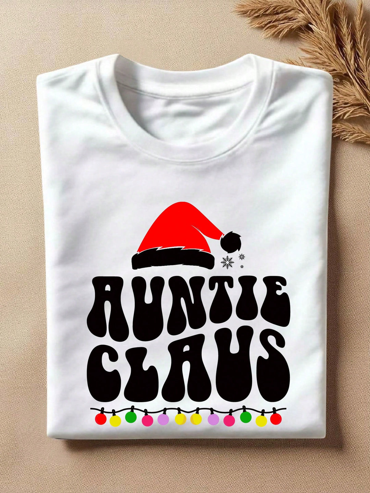1 PC Auntie Uncle Claus T-Shirt