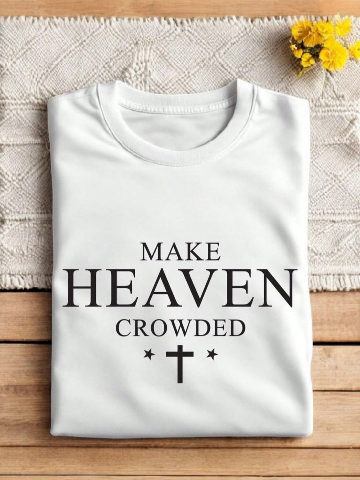 Make Heaven Crowded Cross T-Shirt