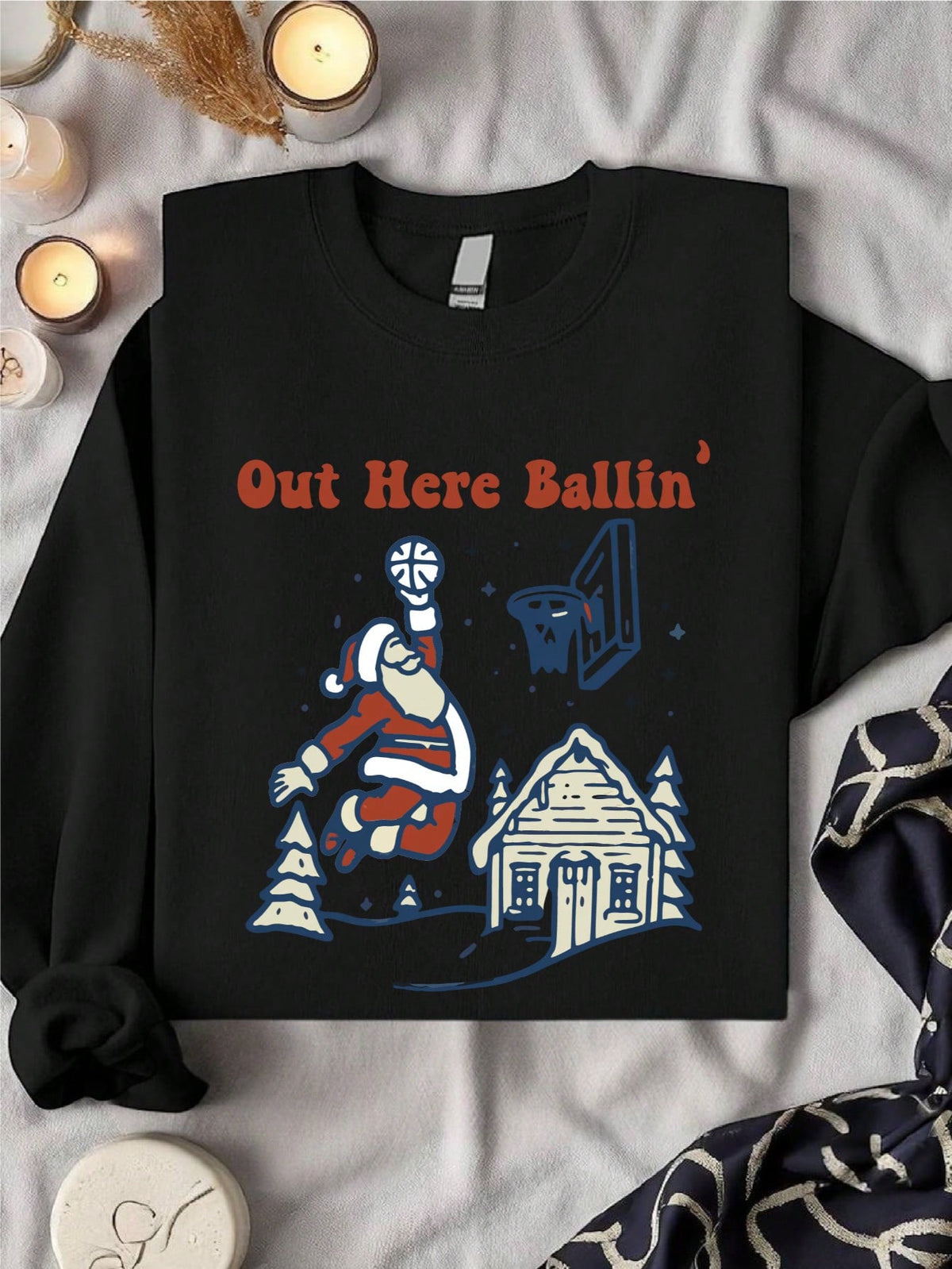 Santa Basketball Sweatshirt