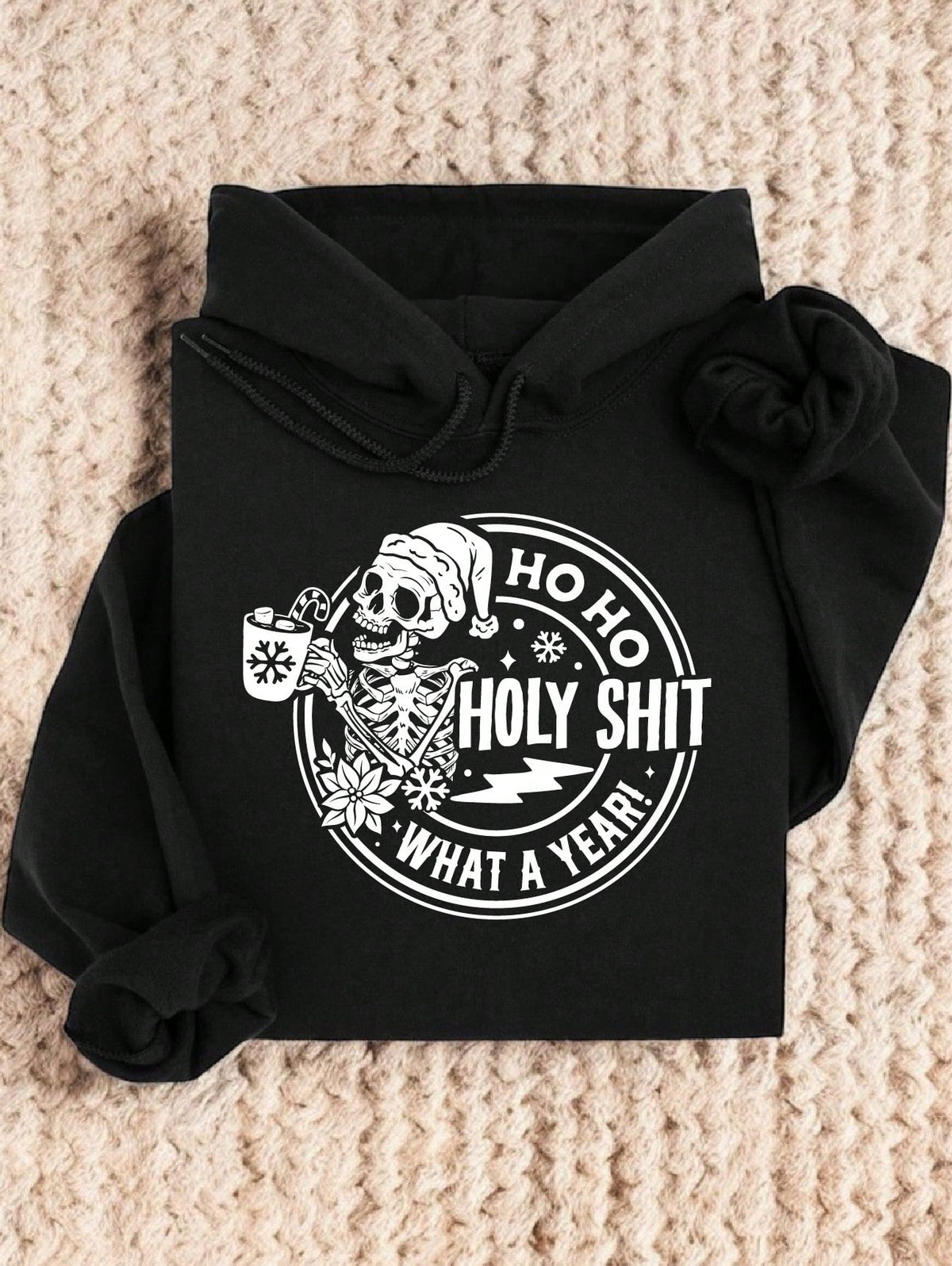Ho Ho Holy What A Year Christmas Hoodie