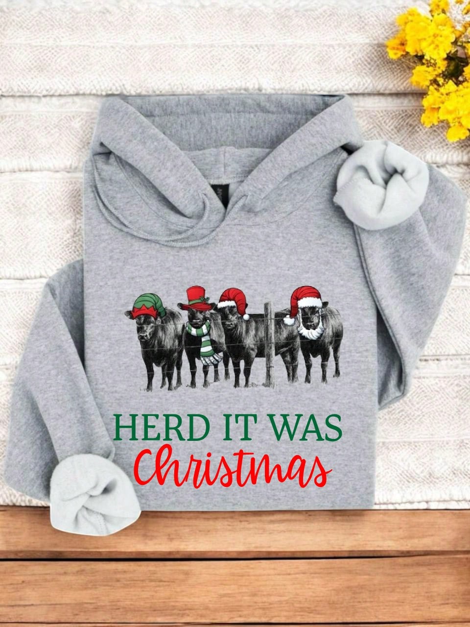 Herd It Was Christmas Hoodie