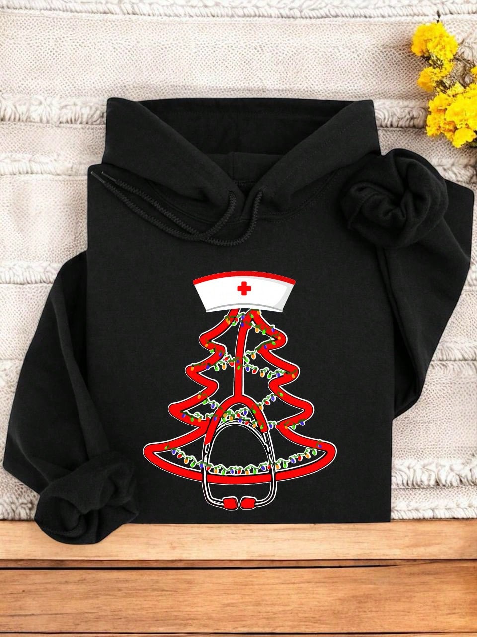 Stethoscope Christmas Tree Hoodie