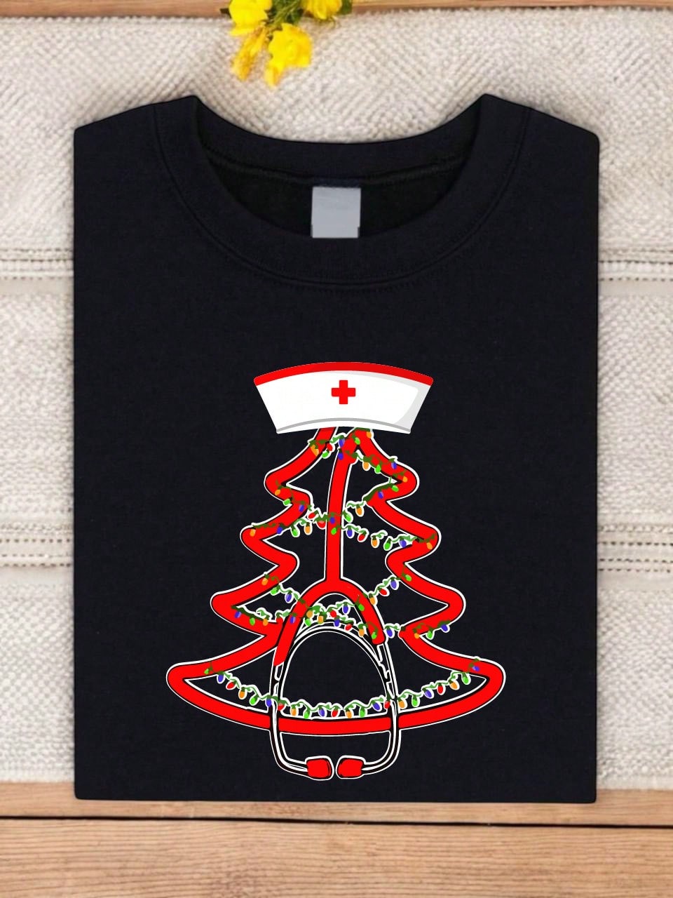 Stethoscope Christmas Tree T-Shirt