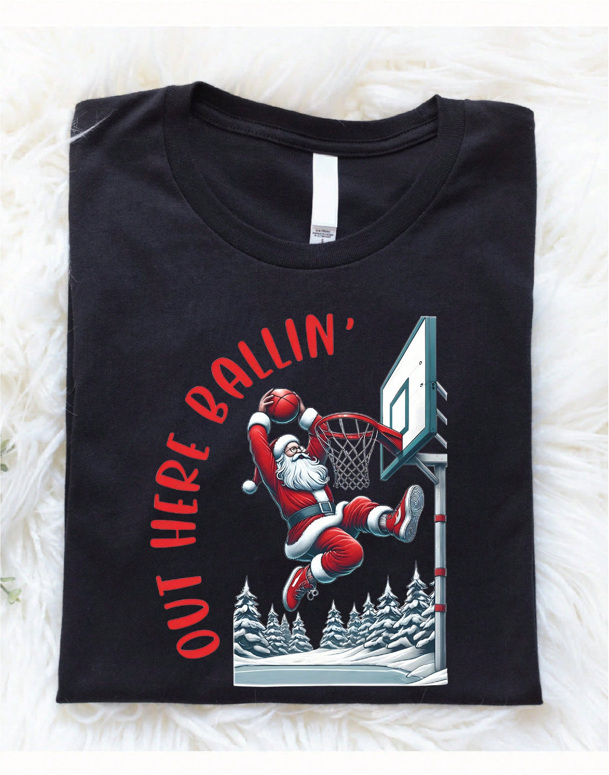 Basketball Christmas T-Shirt