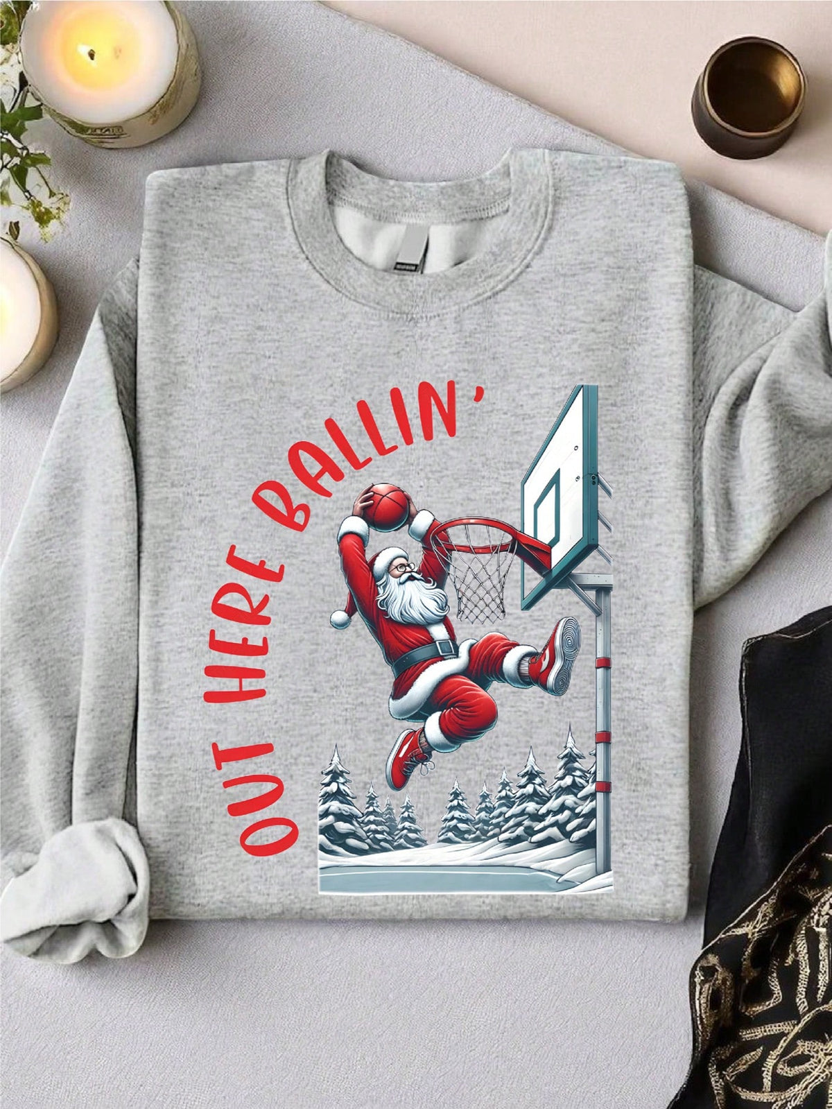 Basketball Christmas Sweatshirt