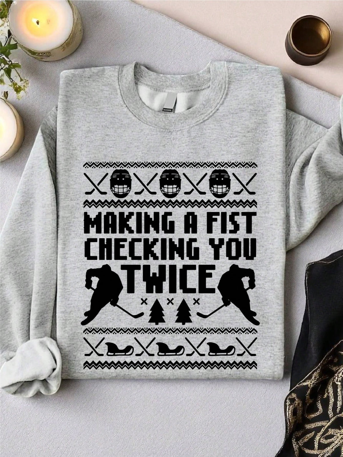Christmas Hockey Sweatshirt