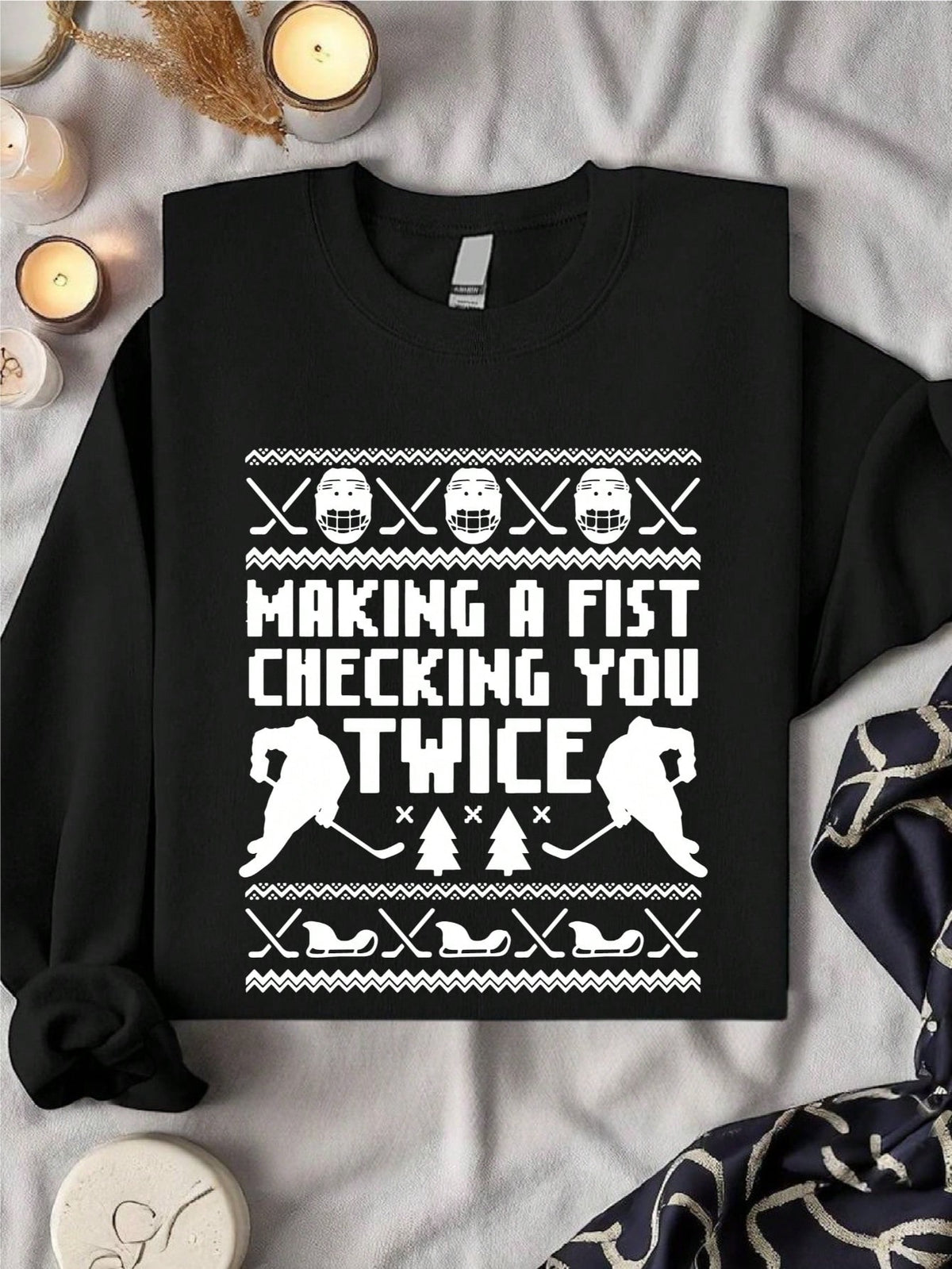 Christmas Hockey Sweatshirt