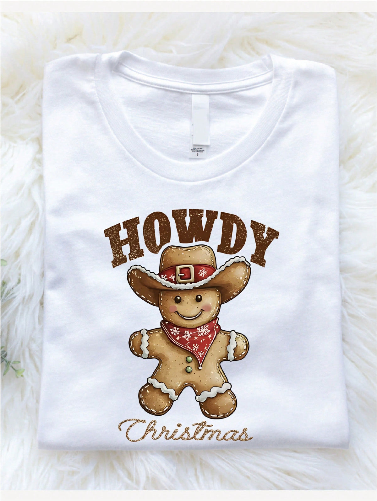 Howdy Christmas Gingerbread T-Shirt