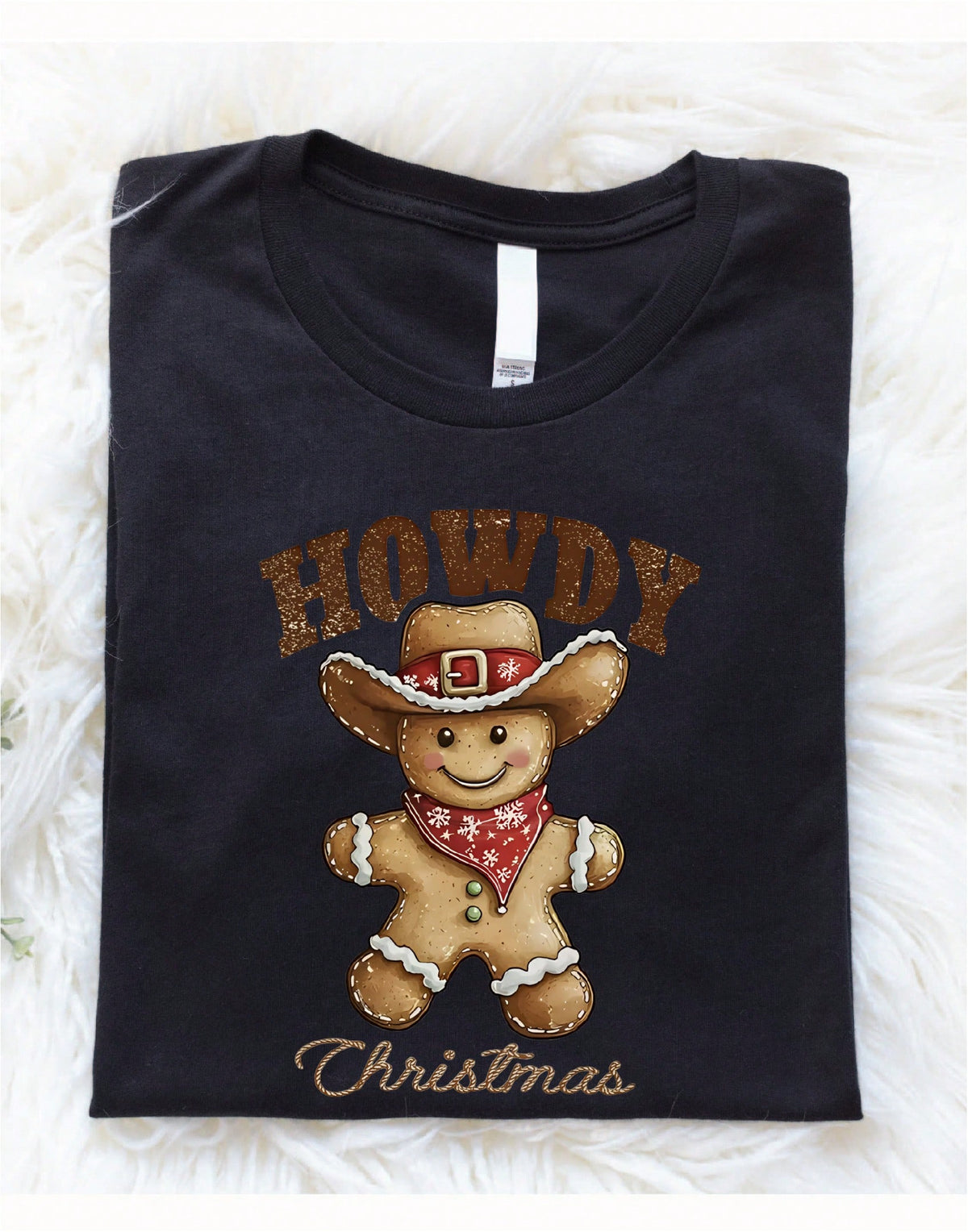 Howdy Christmas Gingerbread T-Shirt