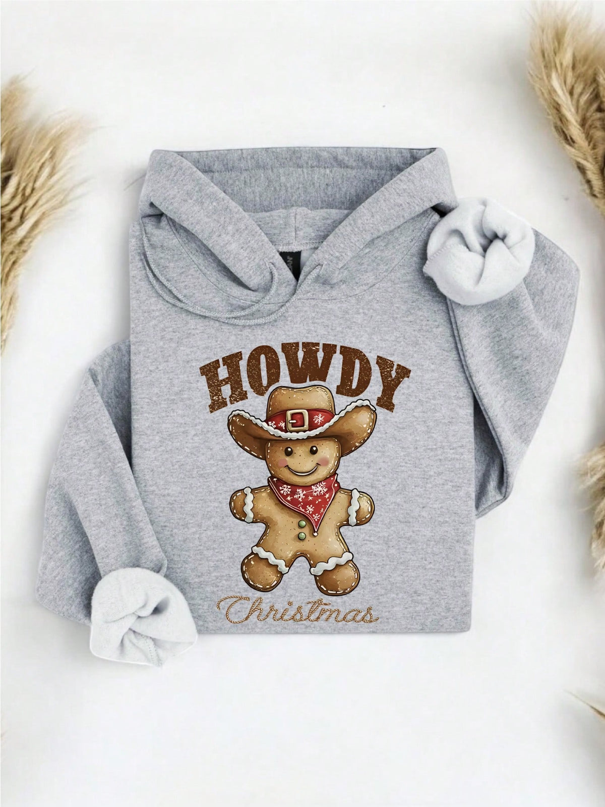 Howdy Christmas Gingerbread Hoodie