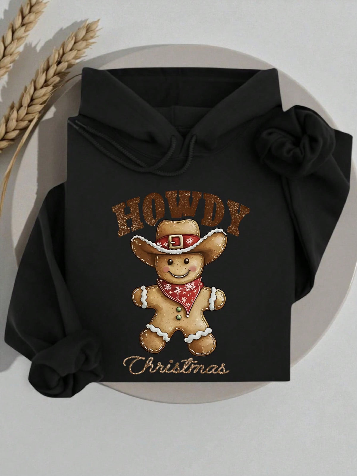 Howdy Christmas Gingerbread Hoodie