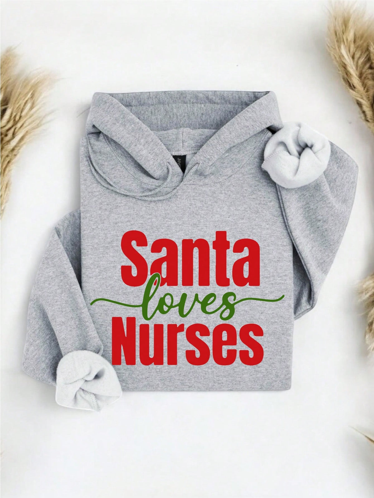 Santa Loves Nurses Christmas Hoodie