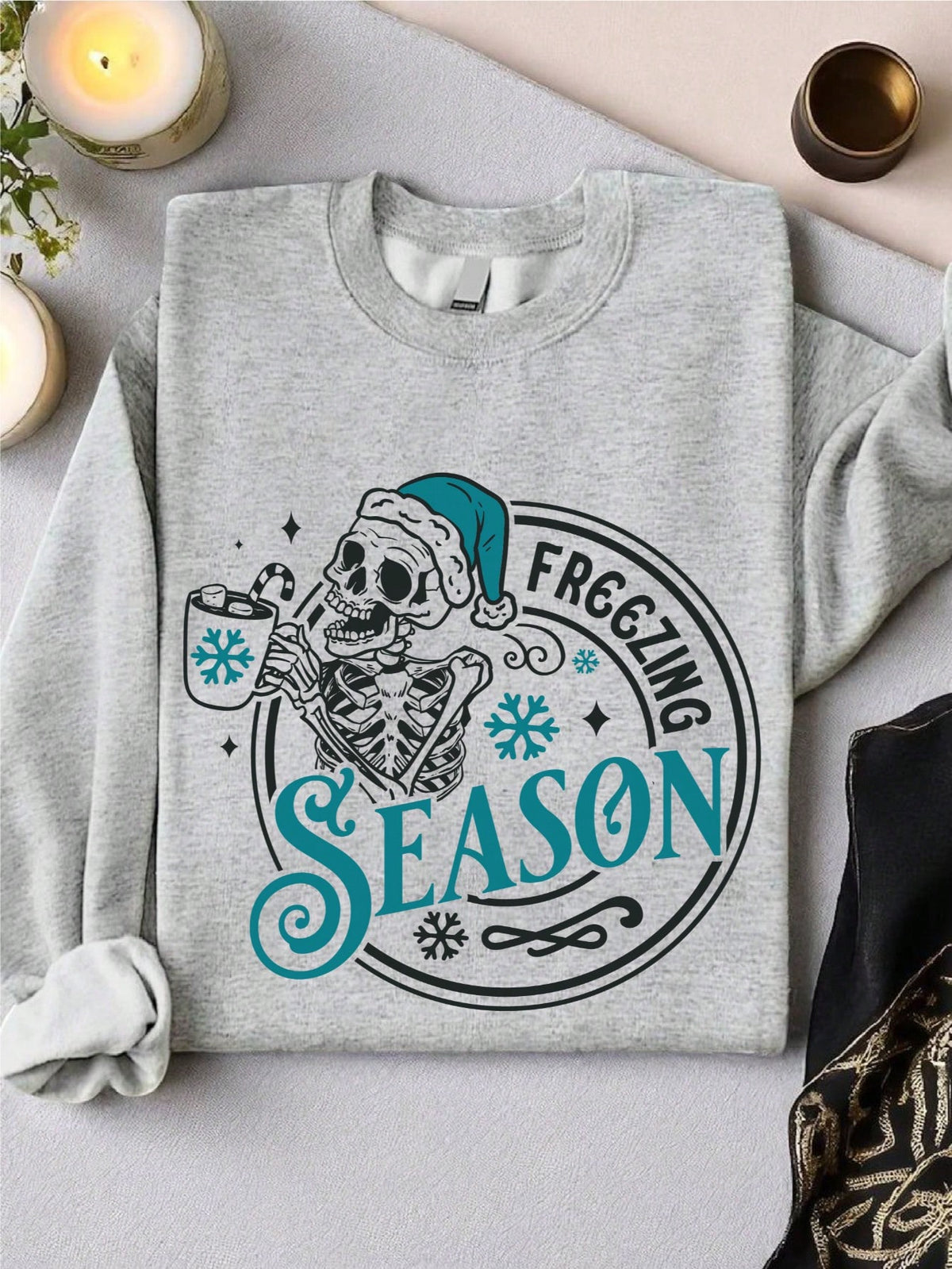 Freezing Season Skeleton Sweatshirt