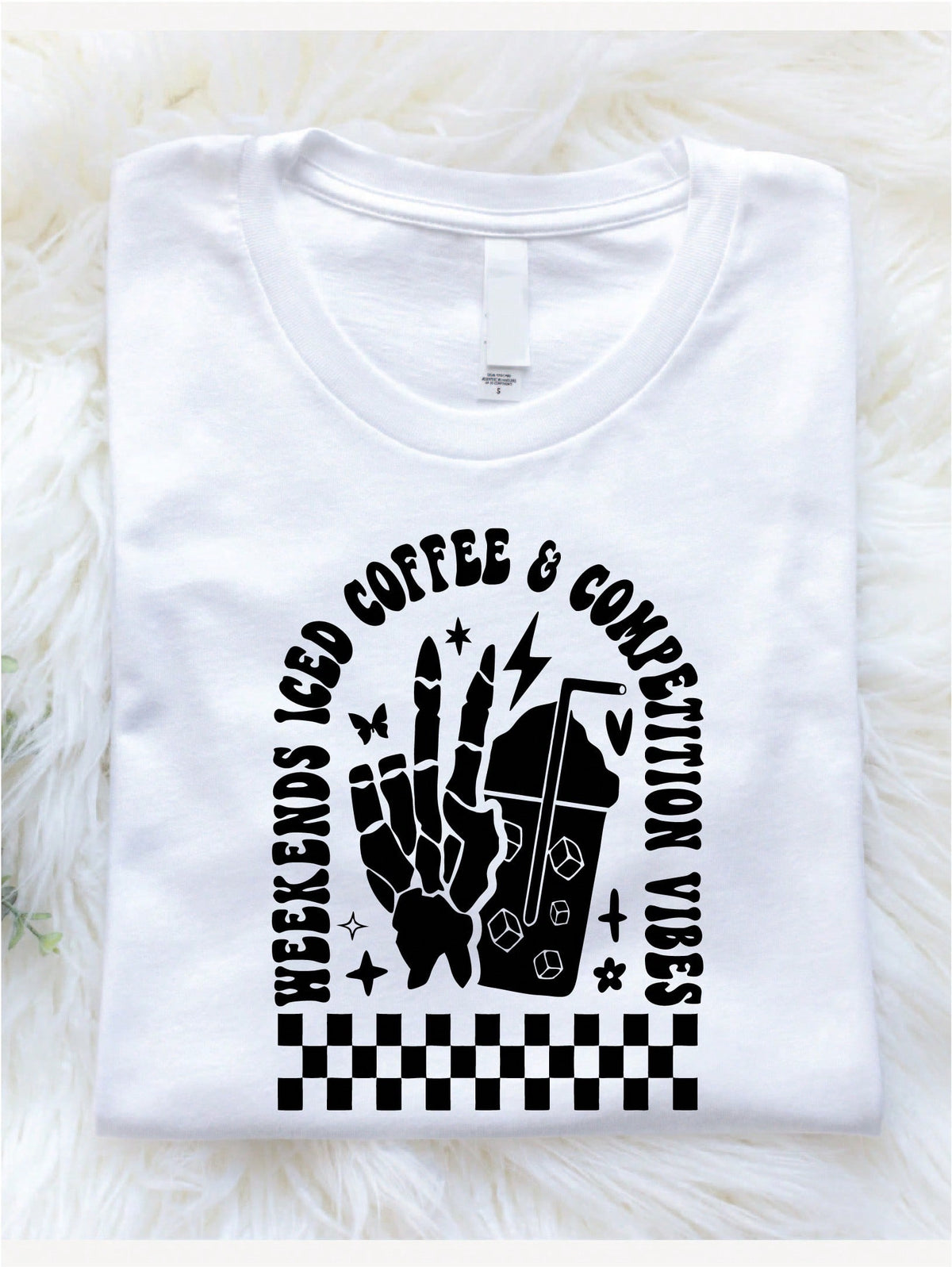 Weekends Iced Coffee & Competition Vibes T-Shirt
