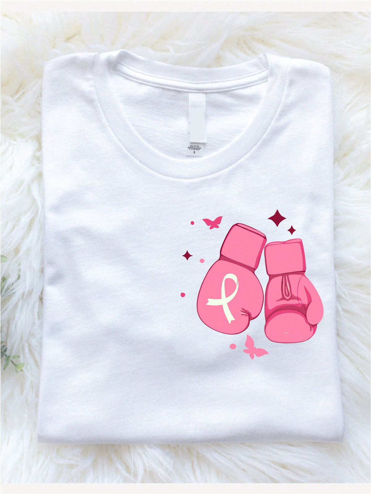 Breast Cancer Gloves Pocket T-Shirt