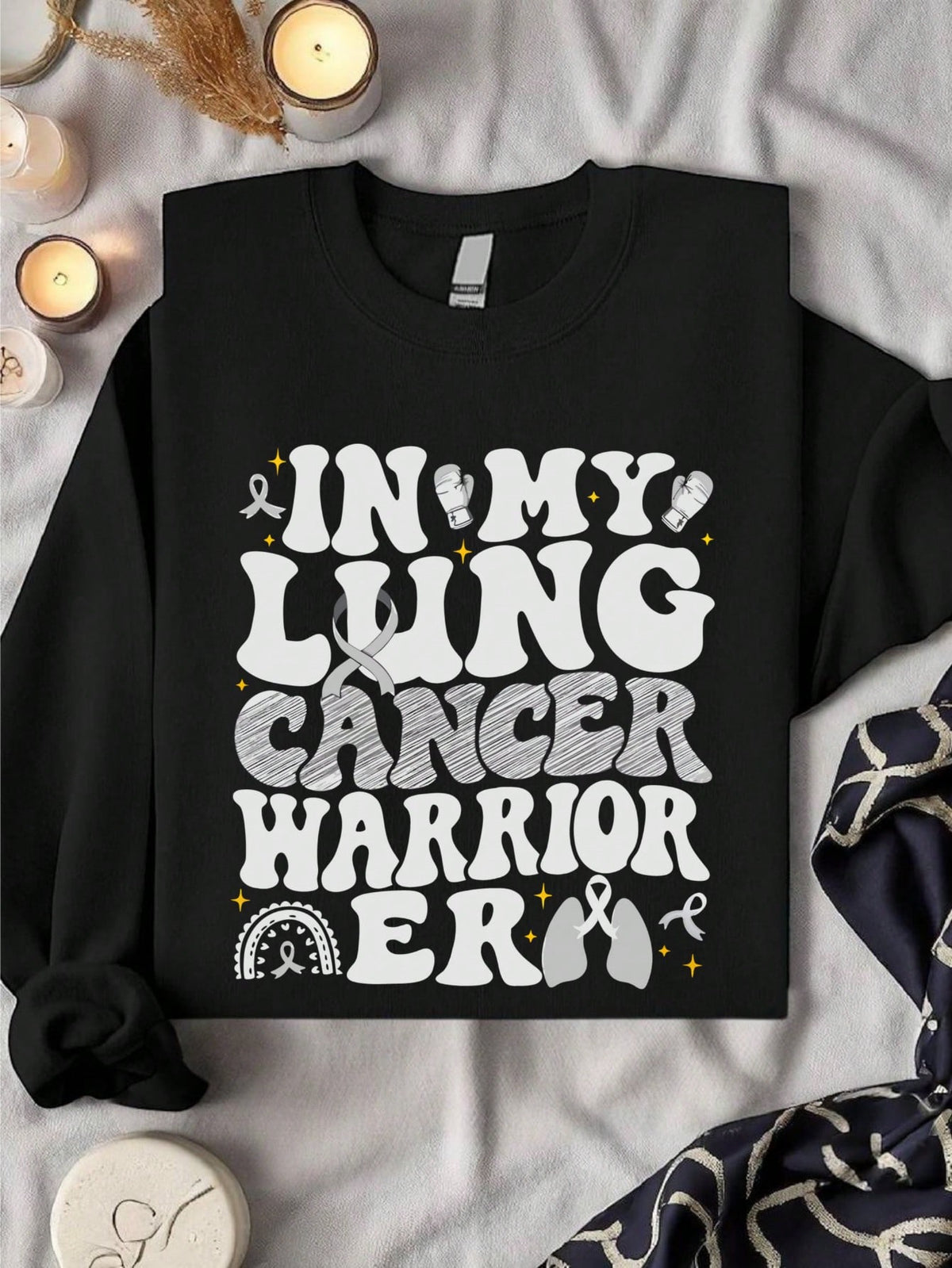 Retro In My Lung Cancer Warrior Era Sweatshirt