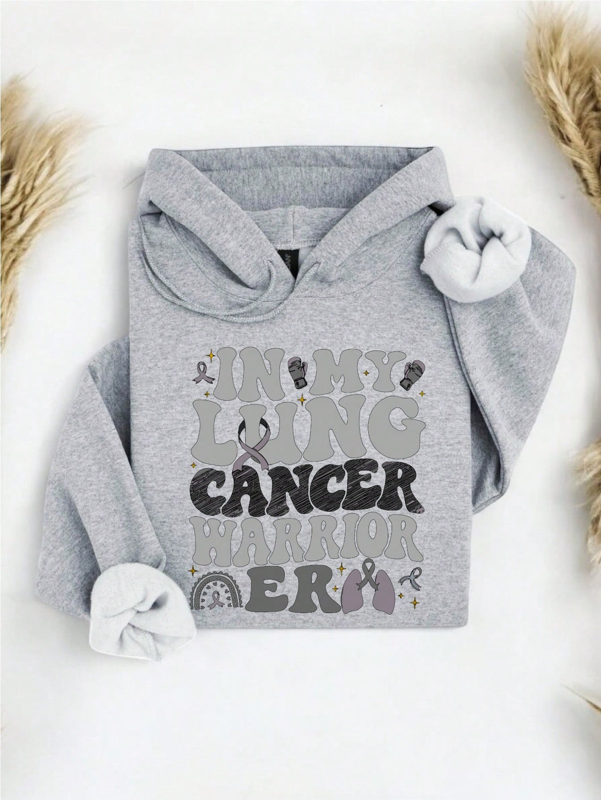 Retro In My Lung Cancer Warrior Era Hoodie
