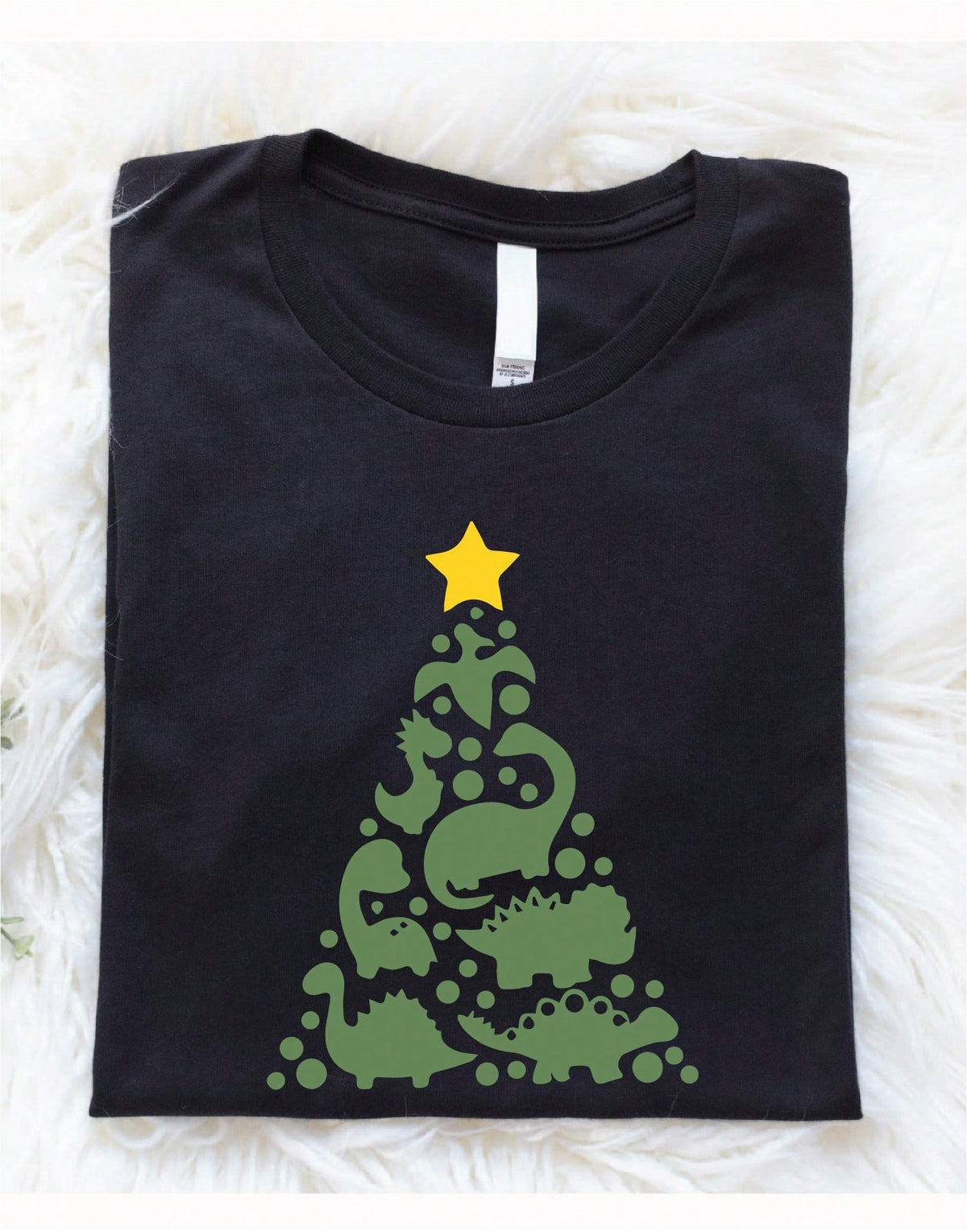 Funny Dinosaur Christmas Tree T-Shirt