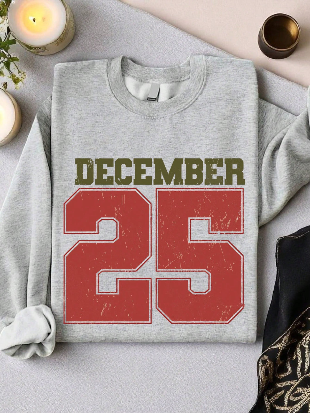 Distressed December 25 Sweatshirt