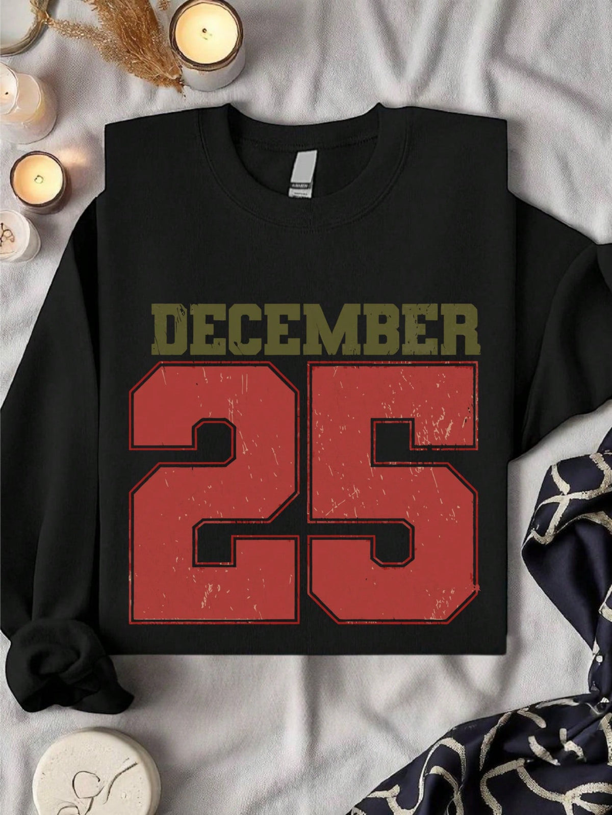 Distressed December 25 Sweatshirt