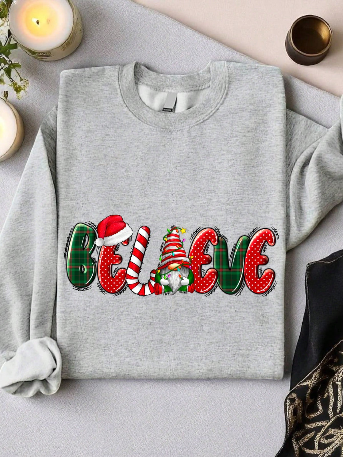 Believe Christmas Gnome Sweatshirt