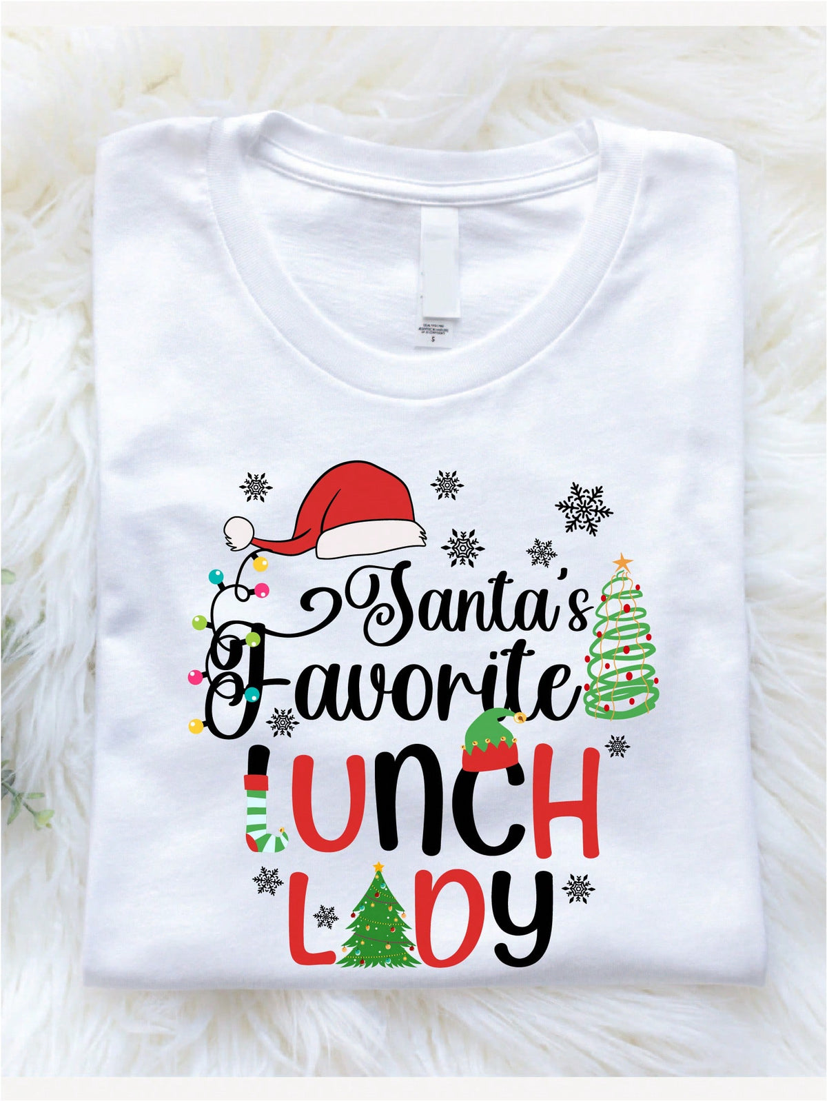 Santa's Favorite Lunch Lady T-Shirt