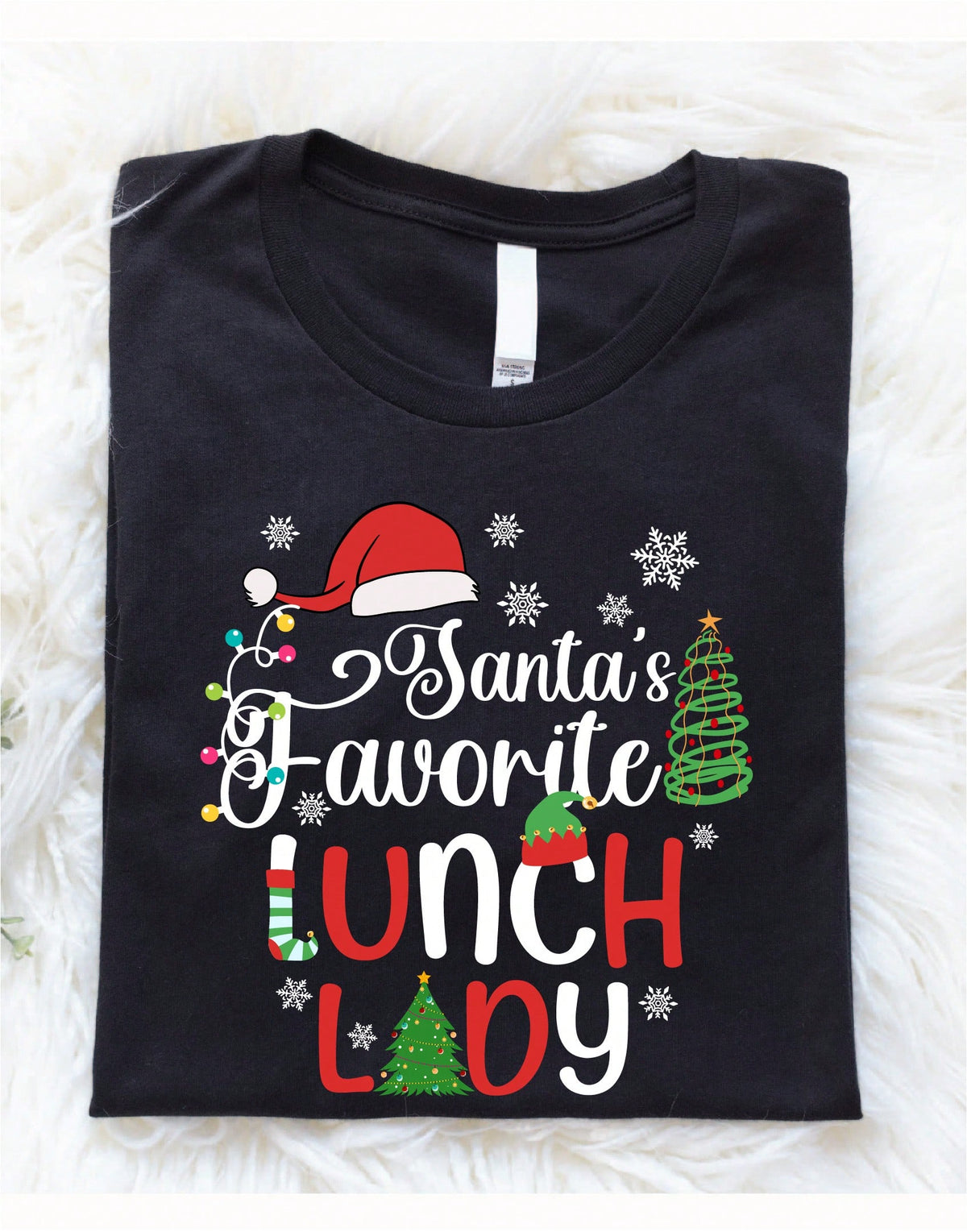 Santa's Favorite Lunch Lady T-Shirt
