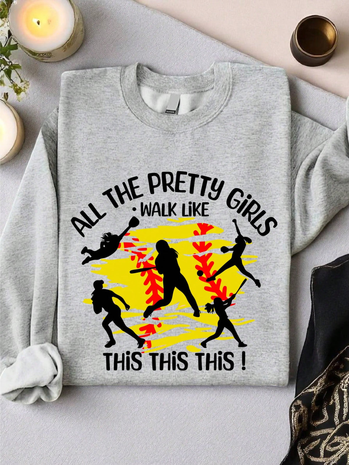 Baseball Girls Sweatshirt