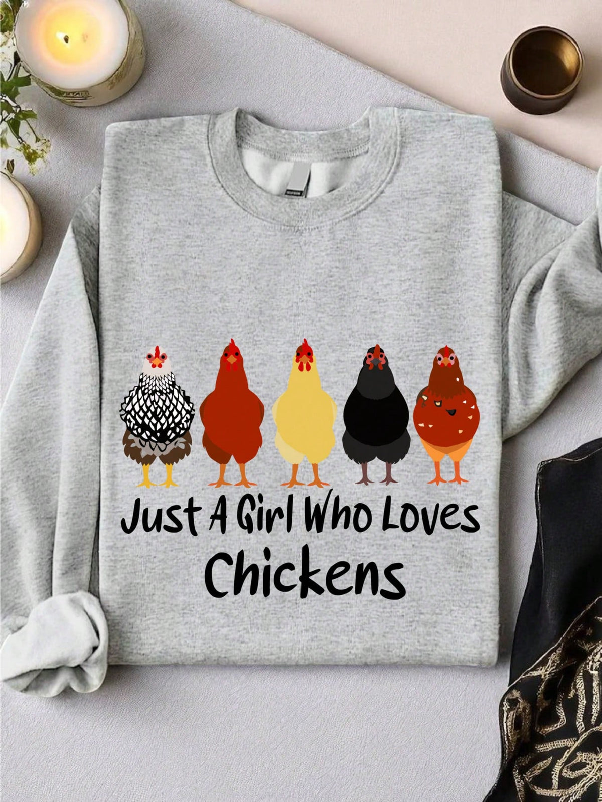 Just A Girl Who Loves Chickens Sweatshirt
