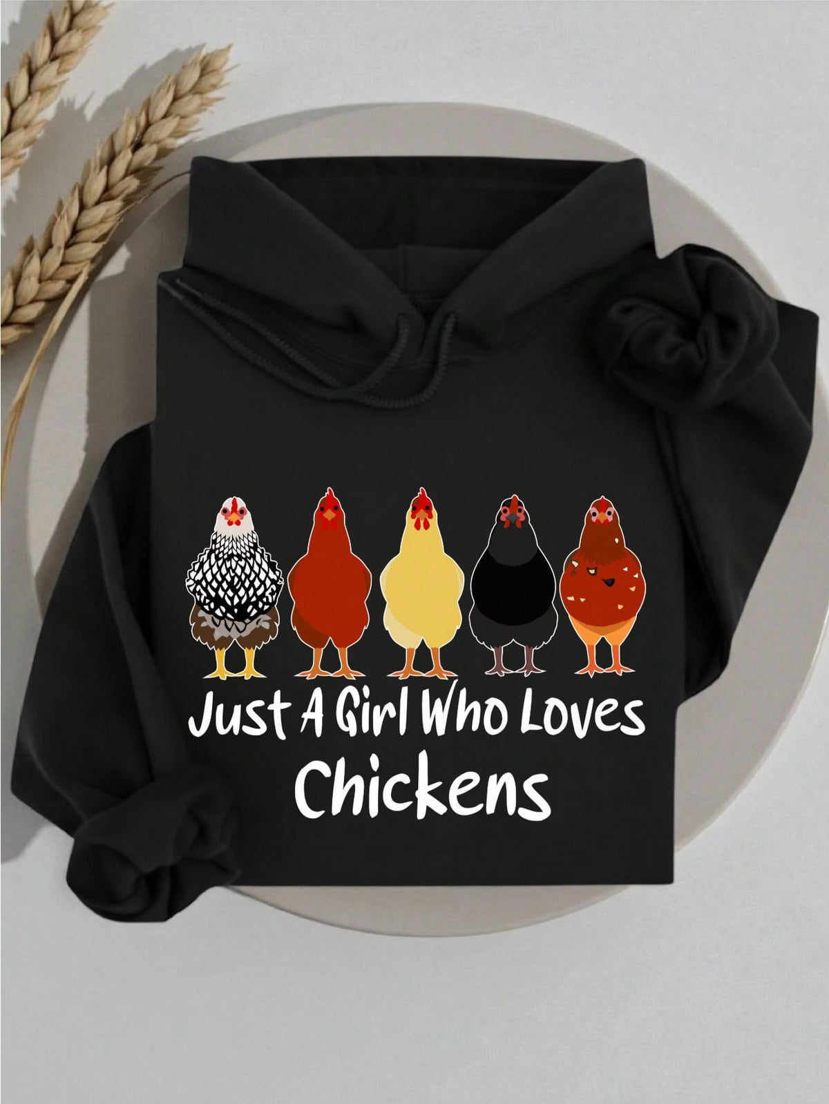 Just A Girl Who Loves Chickens Hoodie