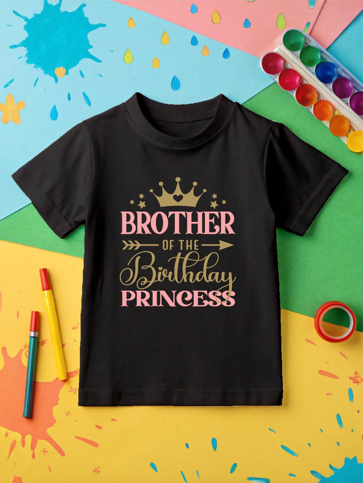 Brother Of The Birthday Princess Kids Hoodie