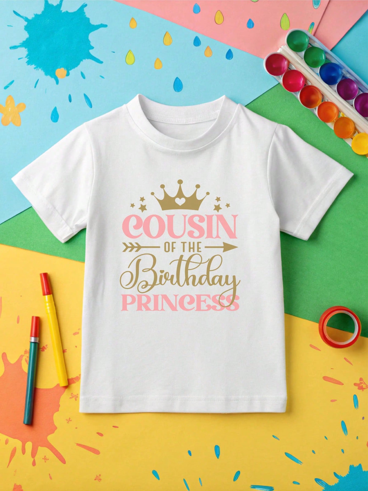 Cousin Of The Birthday Princess Kids Bodysuit