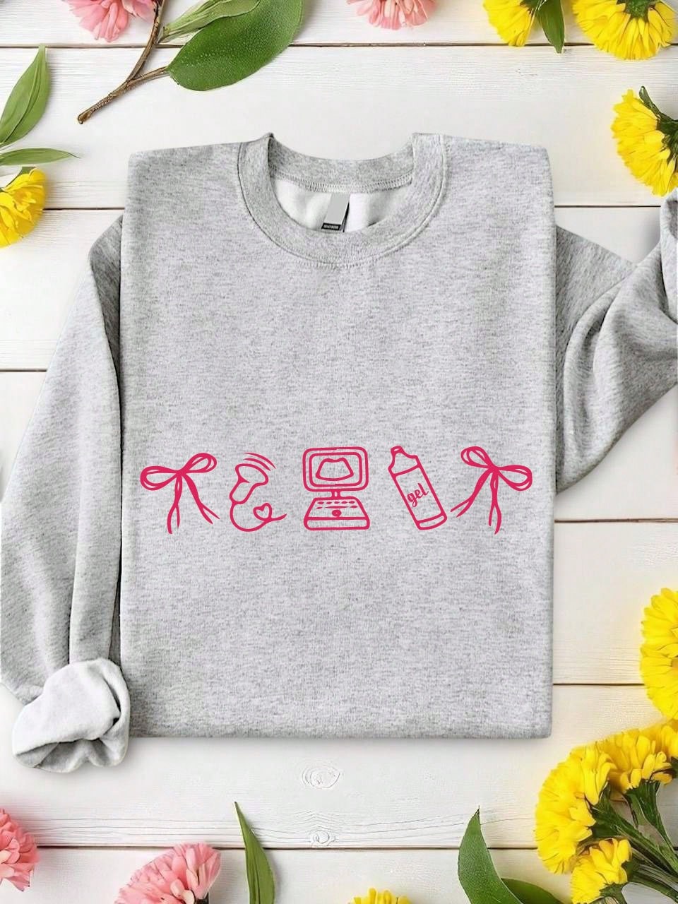Coquette Sonographer Nurse Sweatshirt
