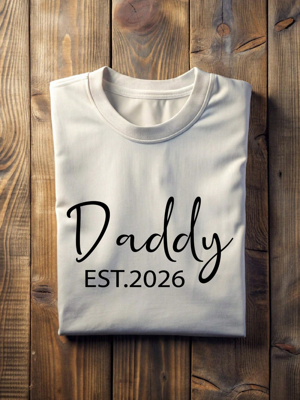1 PC Daddy Mommy Est. 2026 T-Shirt