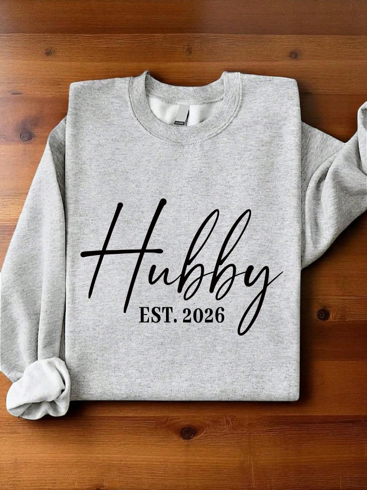 1 PC Wifey Hubby Est 2026 Sweatshirt