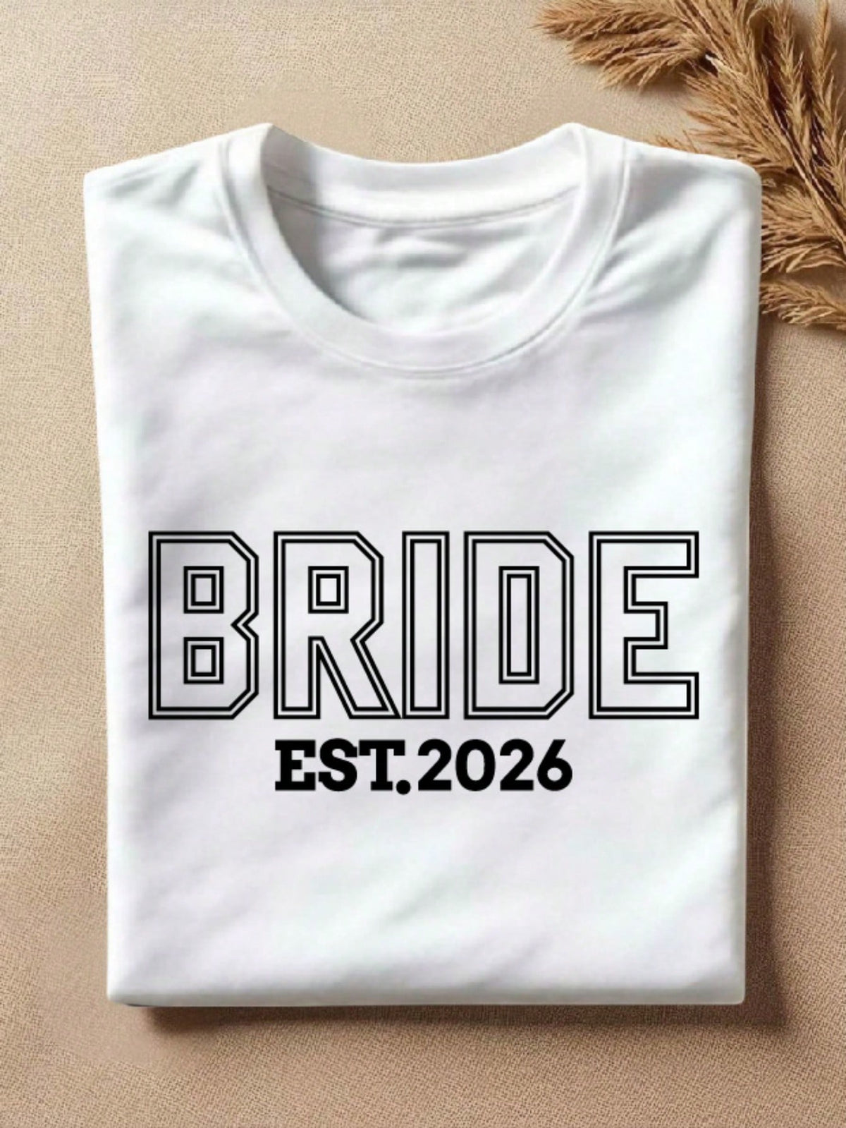 1 PC Bride Groom Est 2026 T-Shirt
