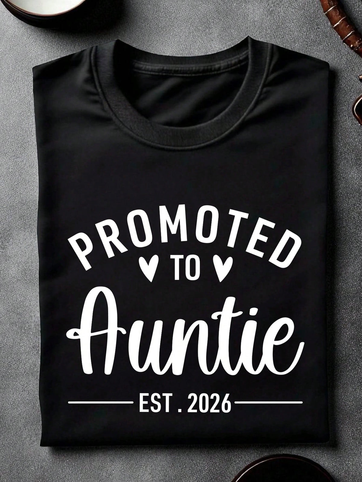 Promoted To Auntie Est 2026 T-Shirt