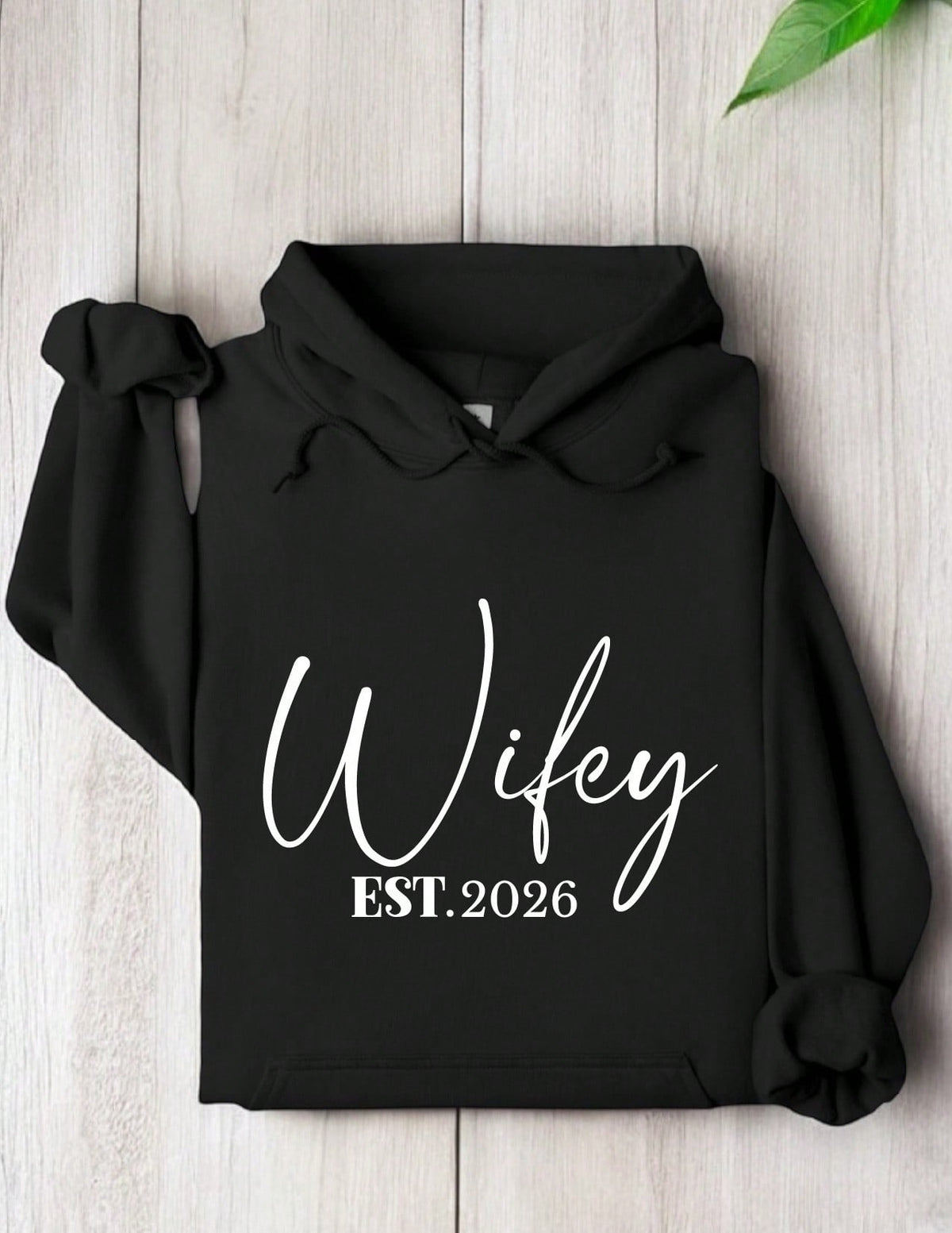 'Wifey' & 'Hubby' EST. 2026 Matching Couple Hoodie