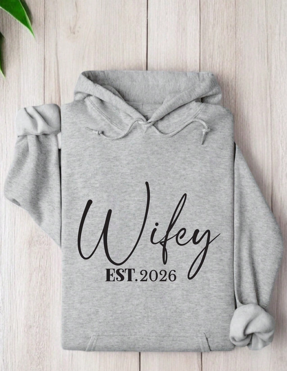 'Wifey' & 'Hubby' EST. 2026 Matching Couple Hoodie