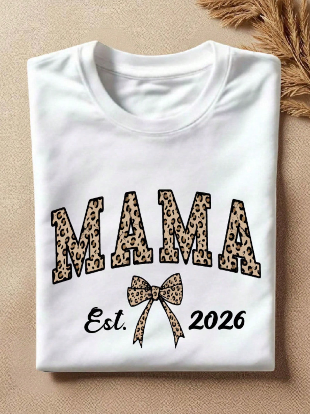 Mama Leopard Est 2026 T-Shirt