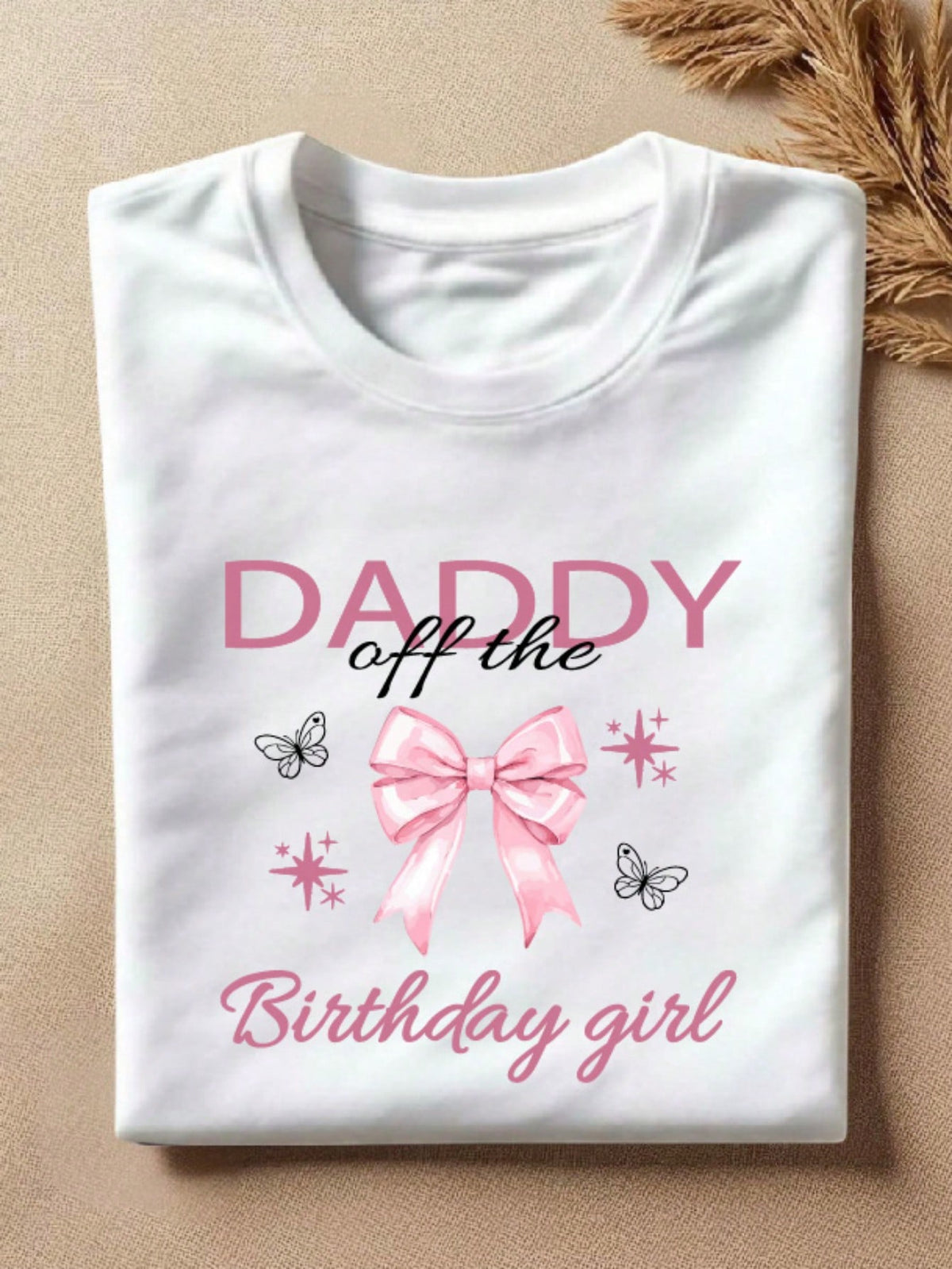 1 PC Mommy Daddy Of The Birthday Girl T-Shirt