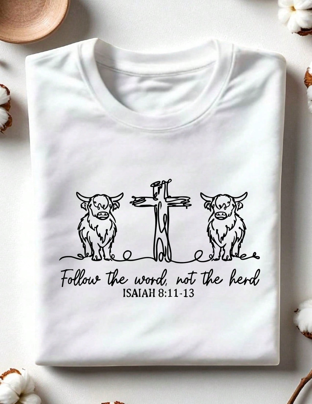 Follow The Word Not The Herd Christian T-Shirt