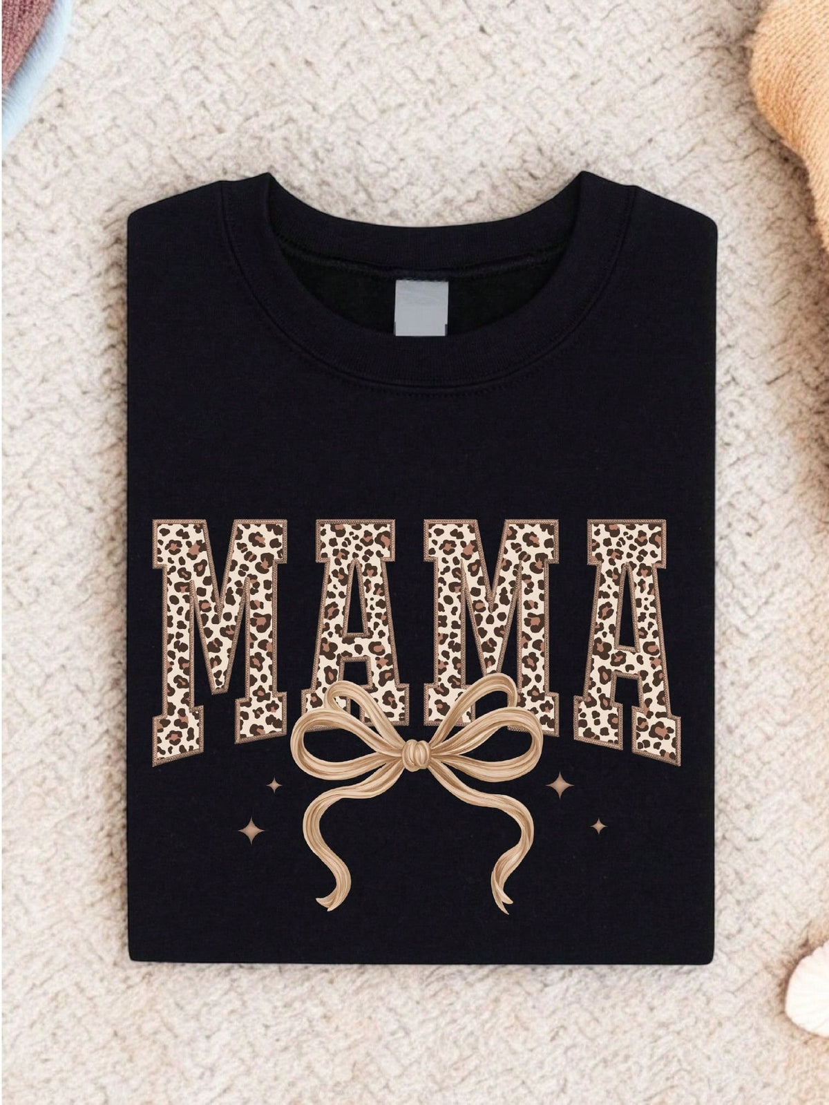 Leopard Mama Coquette Bow T-Shirt