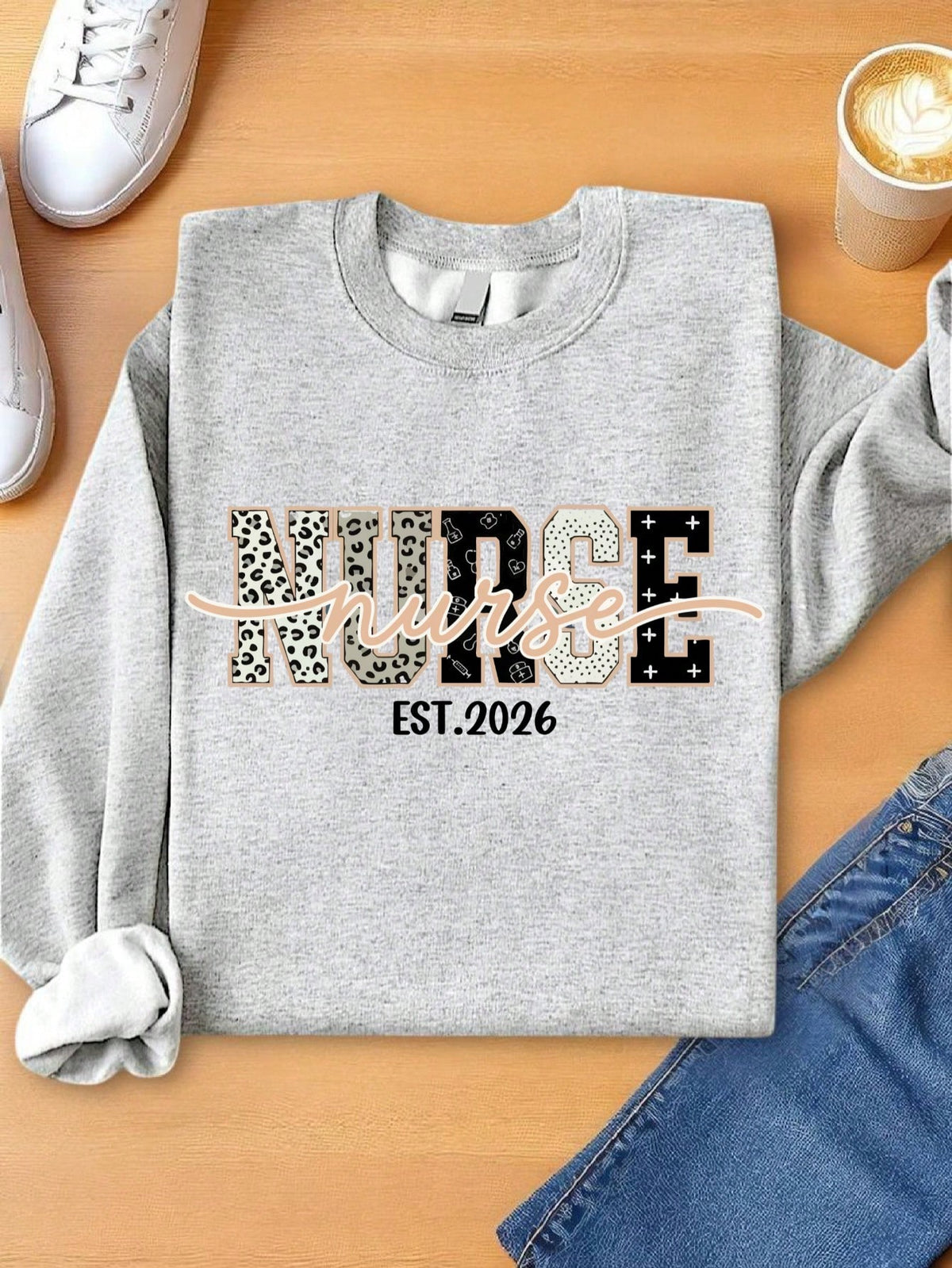 Leopard Nurse Sweatshirt