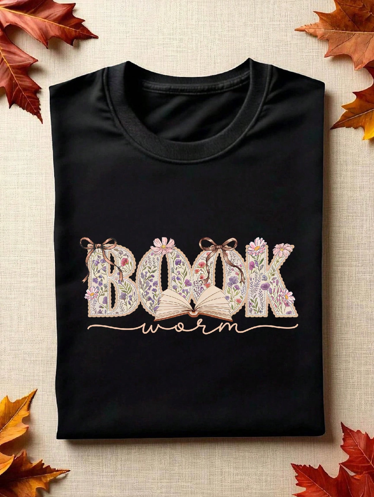 Floral Bookworm T-Shirt